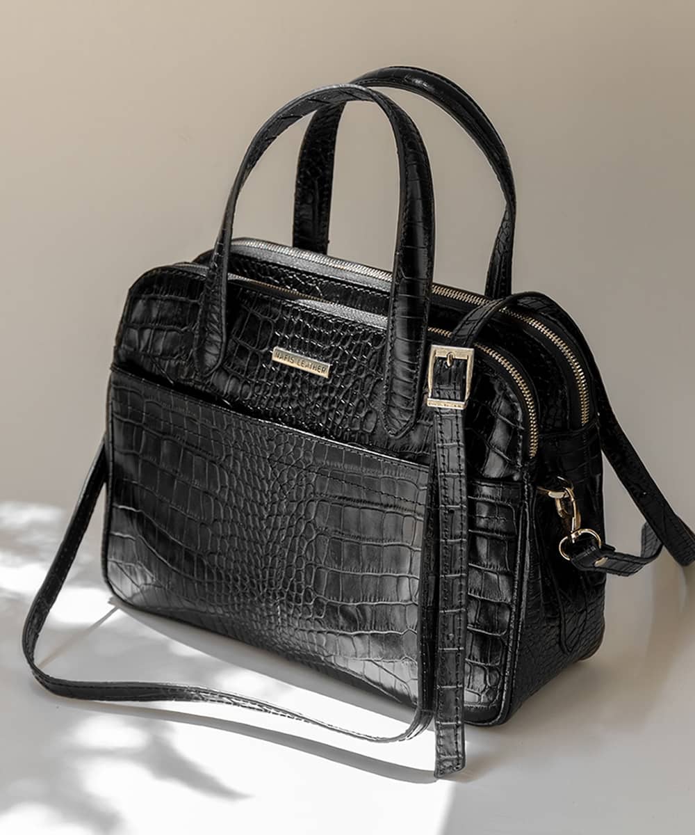 کیف چرم زنانه دوشی ساعدی مدل 9994